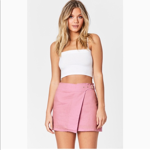 Carmar Dresses & Skirts - Carmar side buckle wrap skirt - pink